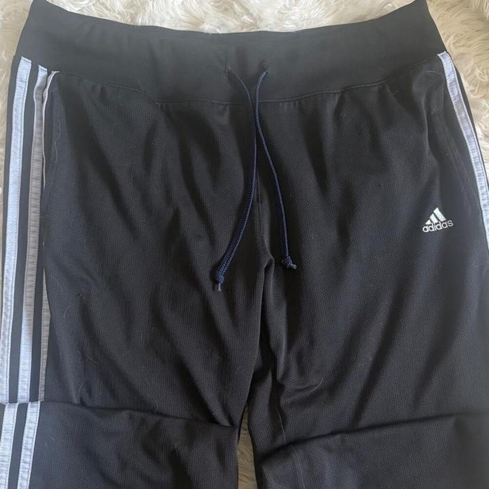 Low rise adidas black sweatpants